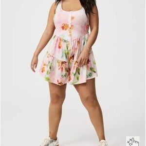 Torrid Scoop Neck Flirty Romper